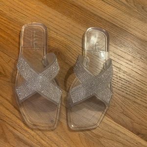 Nicole Miller Clear Jelly Sandals